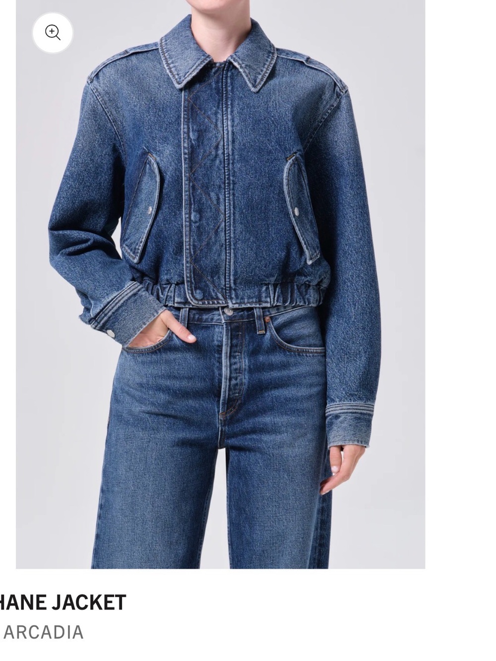 Agolde Shane Jacket in Arcadia. Size Large